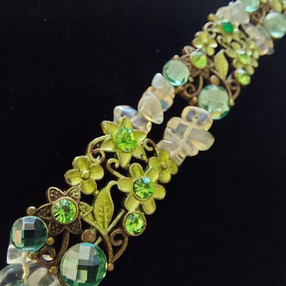 Green Opalite Floral Jewellery Set - Picture 8 of 10